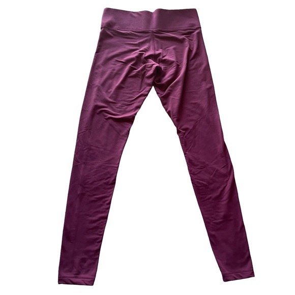 Victoria’s Secret PINK Ultimate Active Workout Leggings Maroon Black Size Small - Picture 2 of 6